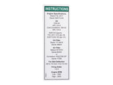 97548 Decal, Engine Spec, Deutz 2011 | Genie